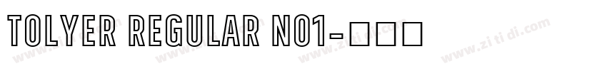 Tolyer Regular no1字体转换